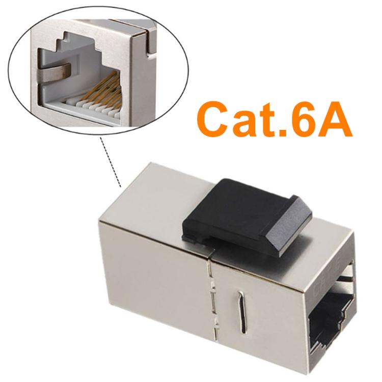 RJ45 Cat6 Shielded in-line Coupler with Keystone Latch - Broadband Amplifiers by buy2fix | Online Shopping UK | buy2fix