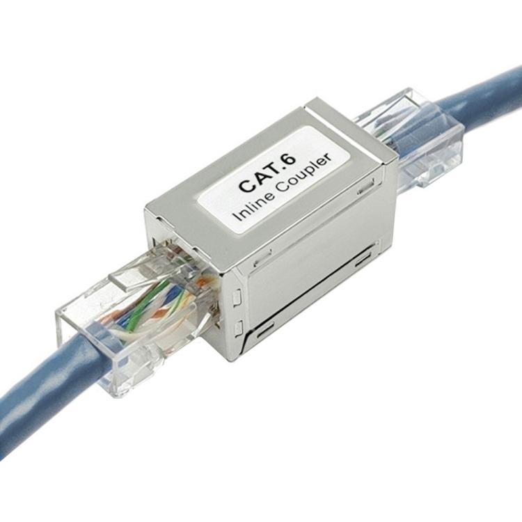 RJ45 Coupler Shielded Ethernet Cable Extender, Model:CAT6A - Broadband Amplifiers by buy2fix | Online Shopping UK | buy2fix