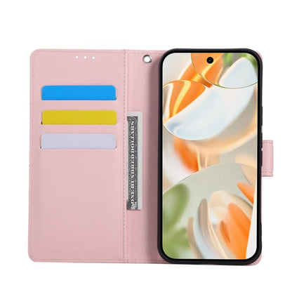 For Google Pixel 10 Pro XL Rose Flower Embossed 3-Card Slots Leather Phone Case(Pink) - Google Cases by buy2fix | Online Shopping UK | buy2fix
