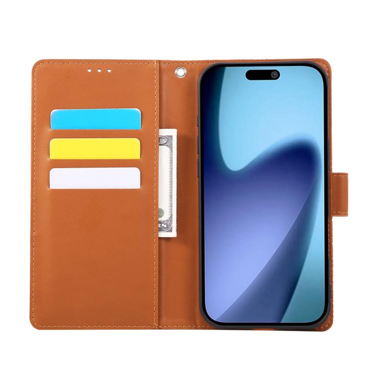 For iPhone Air Rose Flower Embossed 3-Card Slots Leather Phone Case(Brown) - iPhone Air Cases by buy2fix | Online Shopping UK | buy2fix