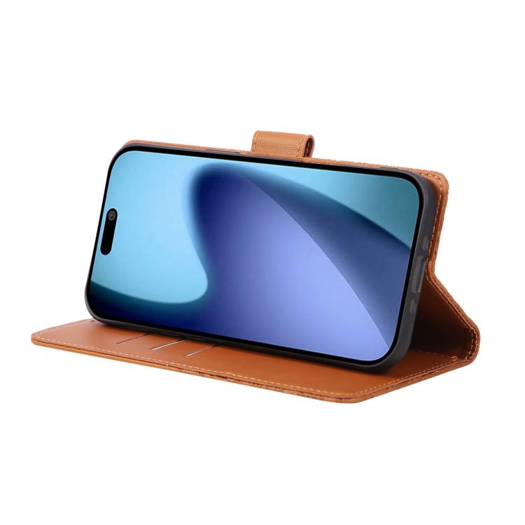 For iPhone Air Rose Flower Embossed 3-Card Slots Leather Phone Case(Brown) - iPhone Air Cases by buy2fix | Online Shopping UK | buy2fix