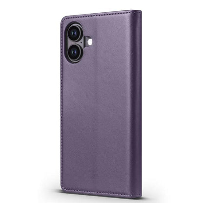 For iPhone 16 Forwenw F6 Series RFID Leather Phone Case(Purple) - iPhone 16 Cases by Forwenw | Online Shopping UK | buy2fix
