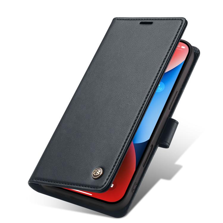For iPhone 16 Forwenw F6 Series RFID Leather Phone Case(Black) - iPhone 16 Cases by Forwenw | Online Shopping UK | buy2fix