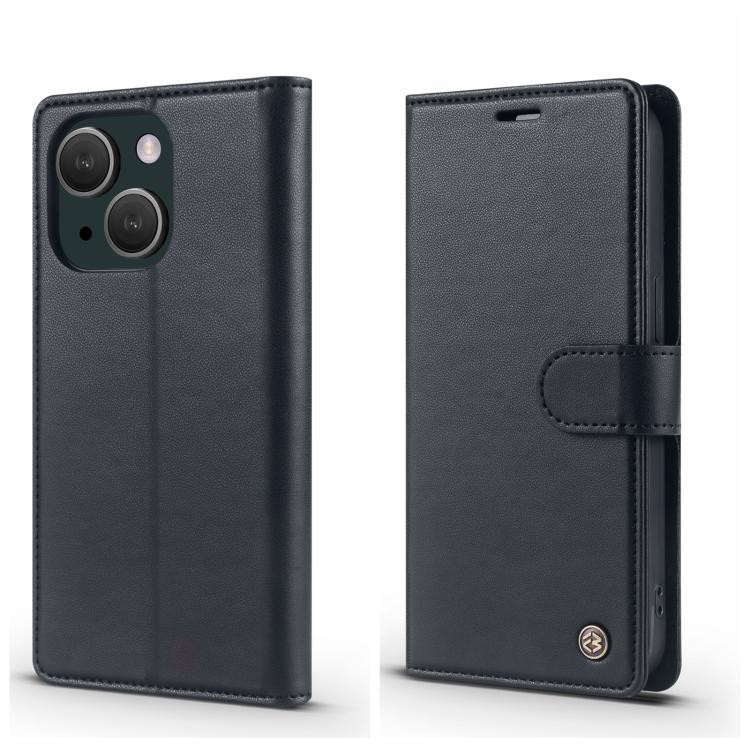 For iPhone 15 Forwenw F6 Series RFID Leather Phone Case(Black) - iPhone 15 Cases by Forwenw | Online Shopping UK | buy2fix