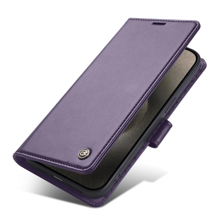 For iPhone 14 Forwenw F6 Series RFID Leather Phone Case(Purple) - iPhone 14 Cases by Forwenw | Online Shopping UK | buy2fix