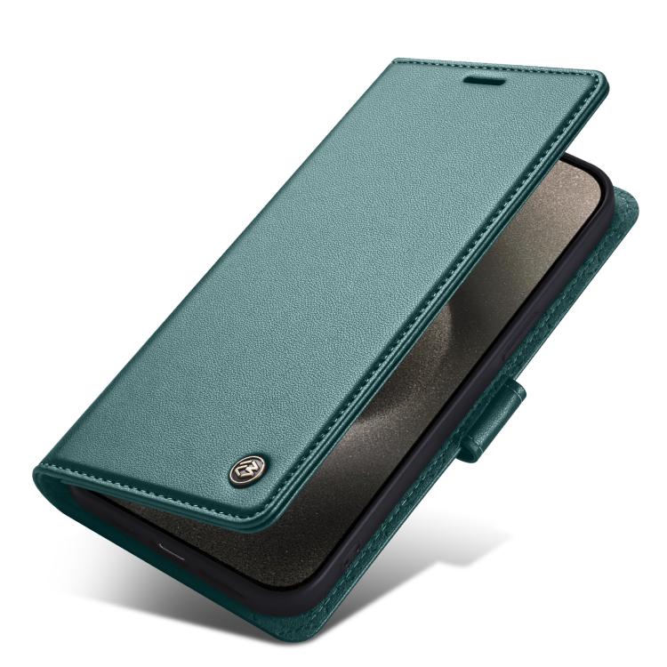 For iPhone 14 Forwenw F6 Series RFID Leather Phone Case(Green) - iPhone 14 Cases by Forwenw | Online Shopping UK | buy2fix