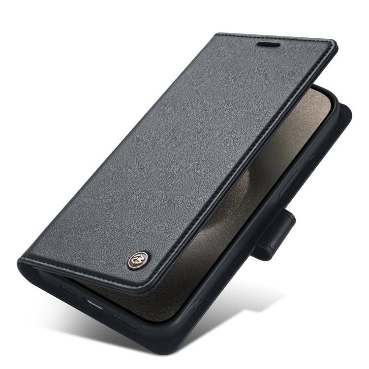 For iPhone 14 Forwenw F6 Series RFID Leather Phone Case(Black) - iPhone 14 Cases by Forwenw | Online Shopping UK | buy2fix
