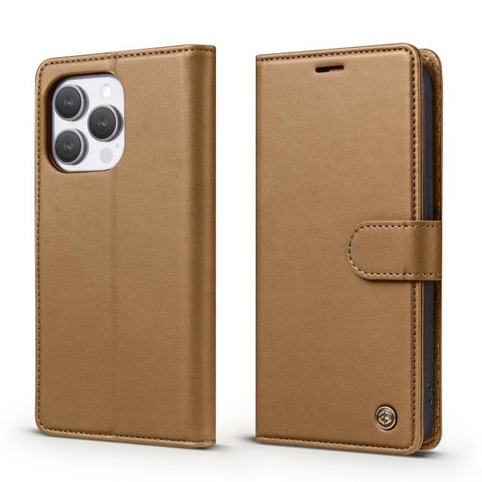 For iPhone 13 Pro Max Forwenw F6 Series RFID Leather Phone Case(Brown) - iPhone 13 Pro Max Cases by Forwenw | Online Shopping UK | buy2fix