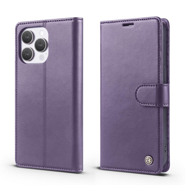 For iPhone 12 / 12 Pro Forwenw F6 Series RFID Leather Phone Case(Purple) - iPhone 12 / 12 Pro Cases by Forwenw | Online Shopping UK | buy2fix