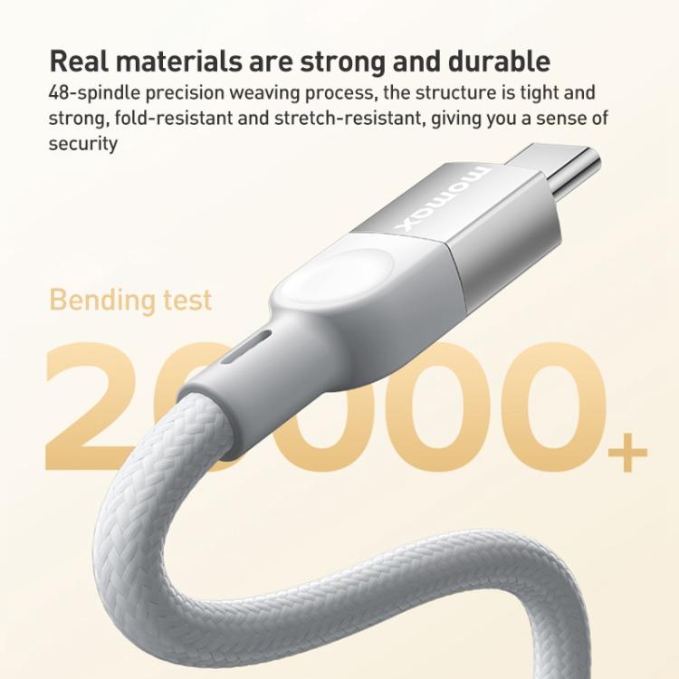 MOMAX DC36 100W USB-C / Type-C to USB-C / Type-C Magnetic Braided Data Cable, Length:2m(Black) - USB-C & Type-C Cable by MOMAX | Online Shopping UK | buy2fix