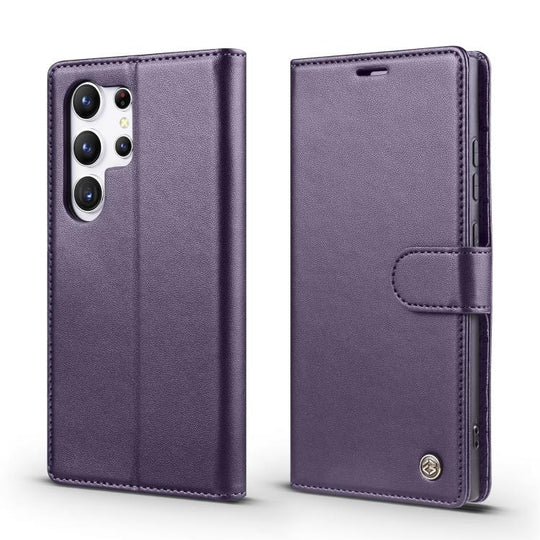 For Samsung Galaxy S25 Ultra 5G Forwenw F6 Series RFID Leather Phone Case(Purple)