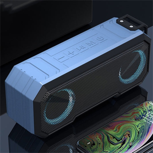 X8 Wireless Bluetooth Speaker IPX7 Waterproof Color Light Subwoofer(Light Blue) - Waterproof Speaker by buy2fix | Online Shopping UK | buy2fix
