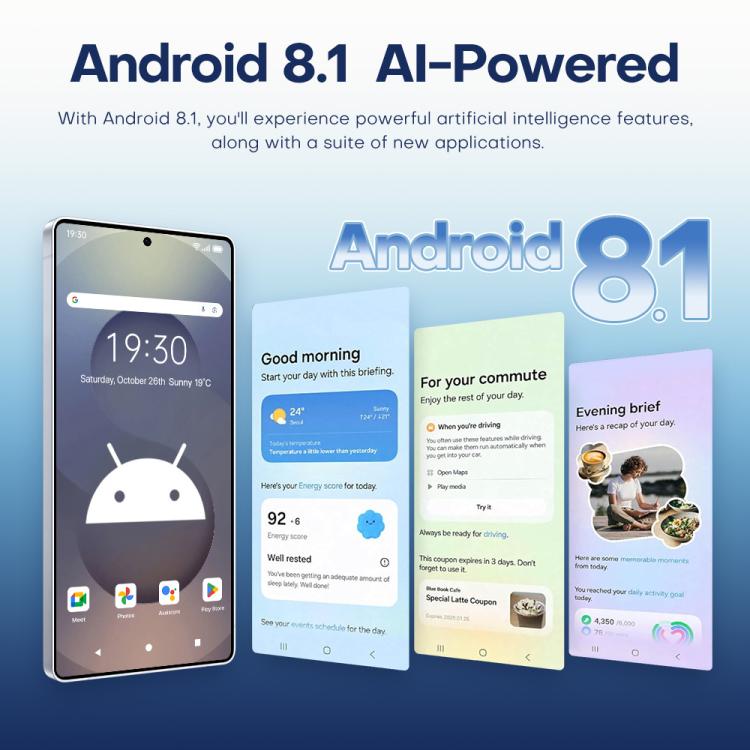F10 / S25 Ultra, 2GB+16GB, 6.75 inch Android 8.1 MTK6753 Octa Core, Network: 3G, Dual SIM, Plug:US Plug(Titanium Blue) -  by buy2fix | Online Shopping UK | buy2fix
