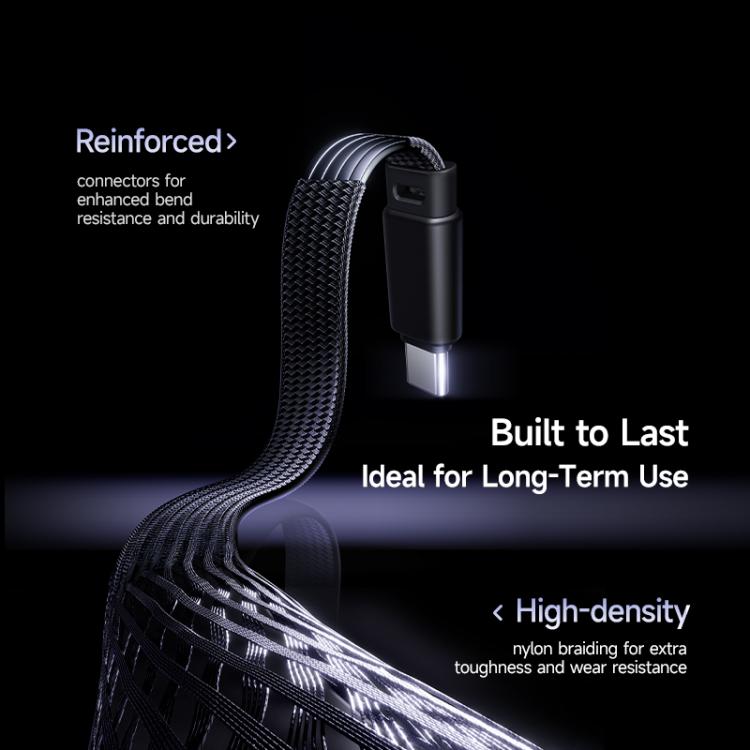 Baseus MVP Series 3 20W Type-C to 8 Pin Fast Charging Data Cable, Length: 2m(Black) - 2 in 1 Cable by buy2fix | Online Shopping UK | buy2fix