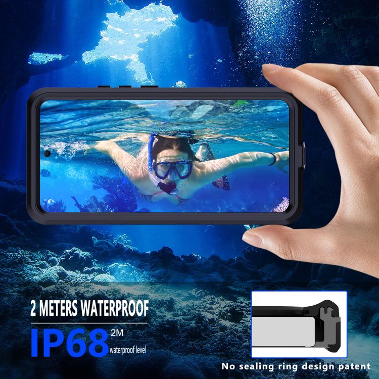 For Redmi Note 14 Pro 5G RedPepper Mars Series IP68 Waterproof Phone Case(Black) - Note 14 Pro Cases by RedPepper | Online Shopping UK | buy2fix