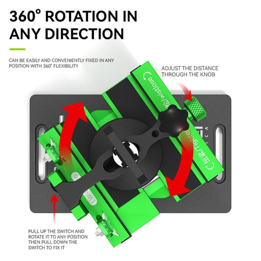 LUOWEI LW-022Pro 2  in 1 Universal 360 Rotating Phone Back Cover Separation Fixture - Repair Fixture by LUOWEI | Online Shopping UK | buy2fix