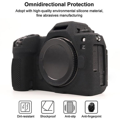 For Nikon Z6III Litchi Texture Soft Silicone Protective Case(Black) - Protective Case by buy2fix | Online Shopping UK | buy2fix