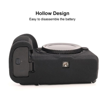 For Nikon Z6III Litchi Texture Soft Silicone Protective Case(Black) - Protective Case by buy2fix | Online Shopping UK | buy2fix