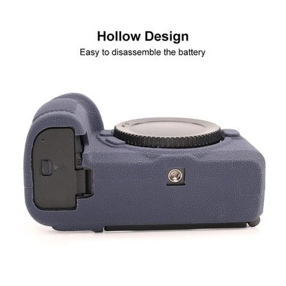 For Nikon Z6III Litchi Texture Soft Silicone Protective Case(Dark Blue) - Protective Case by buy2fix | Online Shopping UK | buy2fix