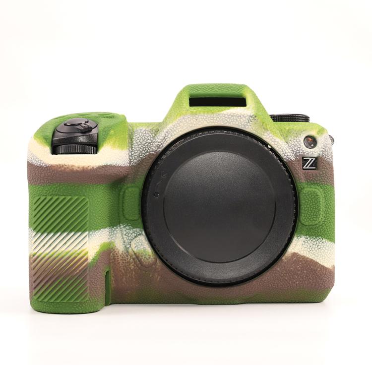 For Nikon Z6III Litchi Texture Soft Silicone Protective Case(Camouflage) - Protective Case by buy2fix | Online Shopping UK | buy2fix
