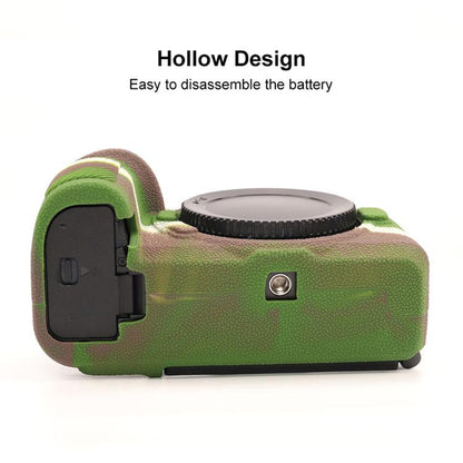 For Nikon Z6III Litchi Texture Soft Silicone Protective Case(Camouflage) - Protective Case by buy2fix | Online Shopping UK | buy2fix