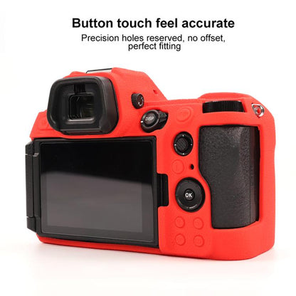 For Nikon Z6III Litchi Texture Soft Silicone Protective Case(Red) - Protective Case by buy2fix | Online Shopping UK | buy2fix