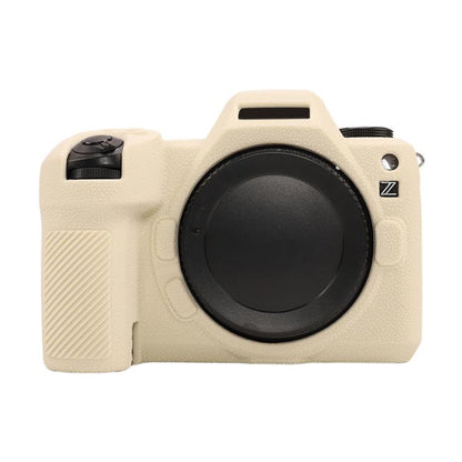 For Nikon Z6III Litchi Texture Soft Silicone Protective Case(White) - Protective Case by buy2fix | Online Shopping UK | buy2fix