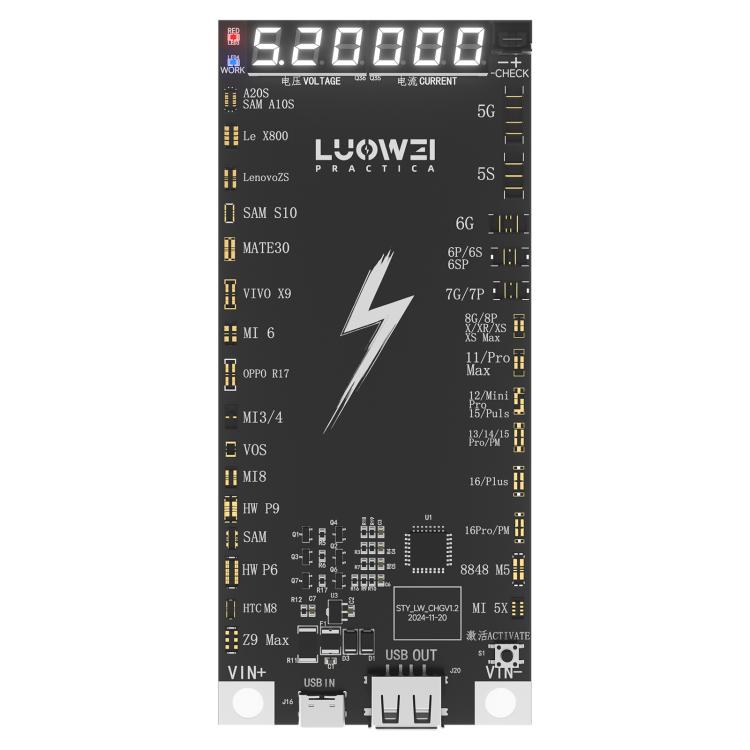 LUOWEI LW-B03 Battery Fast Charging Activation Board for iPhone/Android - Dust Remove Tool by LUOWEI | Online Shopping UK | buy2fix