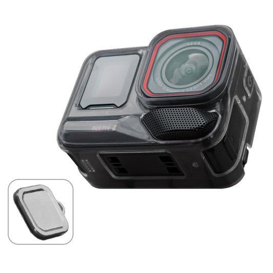 For Insta360 Ace / Ace Pro / Pro 2 Body Soft TPU Protective Case with Lens Cover(Ink Grey) - Case & Bags by buy2fix | Online Shopping UK | buy2fix