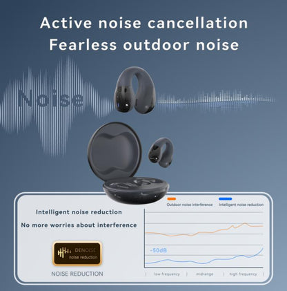 F13 Ear-Hook Noise Reduction 13mm Moving Coil HIFI BT 5.4 Wireless Earphones(Purple) - Bluetooth Earphone by buy2fix | Online Shopping UK | buy2fix