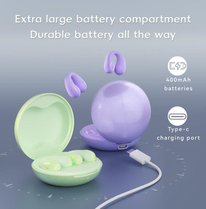 F13 Ear-Hook Noise Reduction 13mm Moving Coil HIFI BT 5.4 Wireless Earphones(Purple) - Bluetooth Earphone by buy2fix | Online Shopping UK | buy2fix
