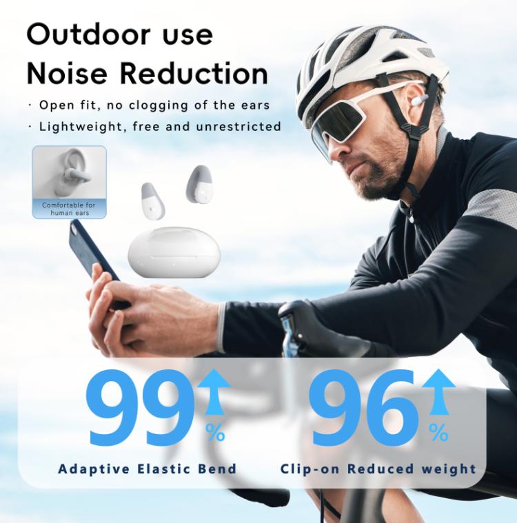 F13 Ear-Hook Noise Reduction 13mm Moving Coil HIFI BT 5.4 Wireless Earphones(Purple) - Bluetooth Earphone by buy2fix | Online Shopping UK | buy2fix
