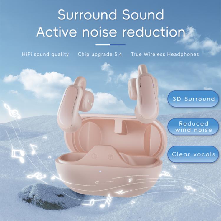 F18 Ear-Hook ANC Noise Reduction Air Conduction HIFI BT 5.4 Wireless Earphones(White) - Bluetooth Earphone by buy2fix | Online Shopping UK | buy2fix