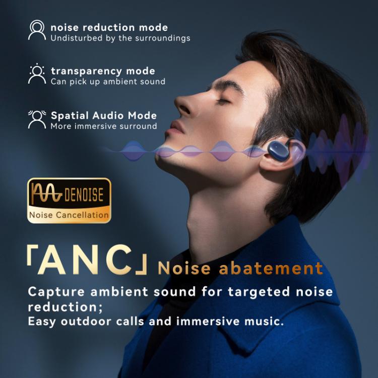 F20 Ear-Hook ANC Noise Reduction BT 5.4 IPX5 Wireless Earphones(Purple) - TWS Earphone by buy2fix | Online Shopping UK | buy2fix