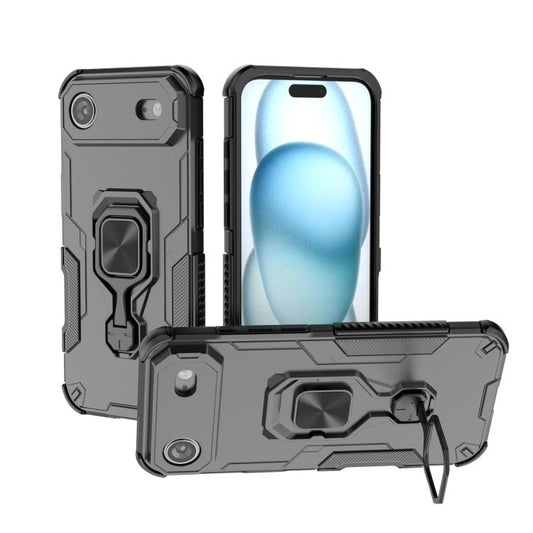 For iPhone Air Metal Kickstand TPU Hybrid PC Phone Case(Black) - iPhone Air Cases by buy2fix | Online Shopping UK | buy2fix