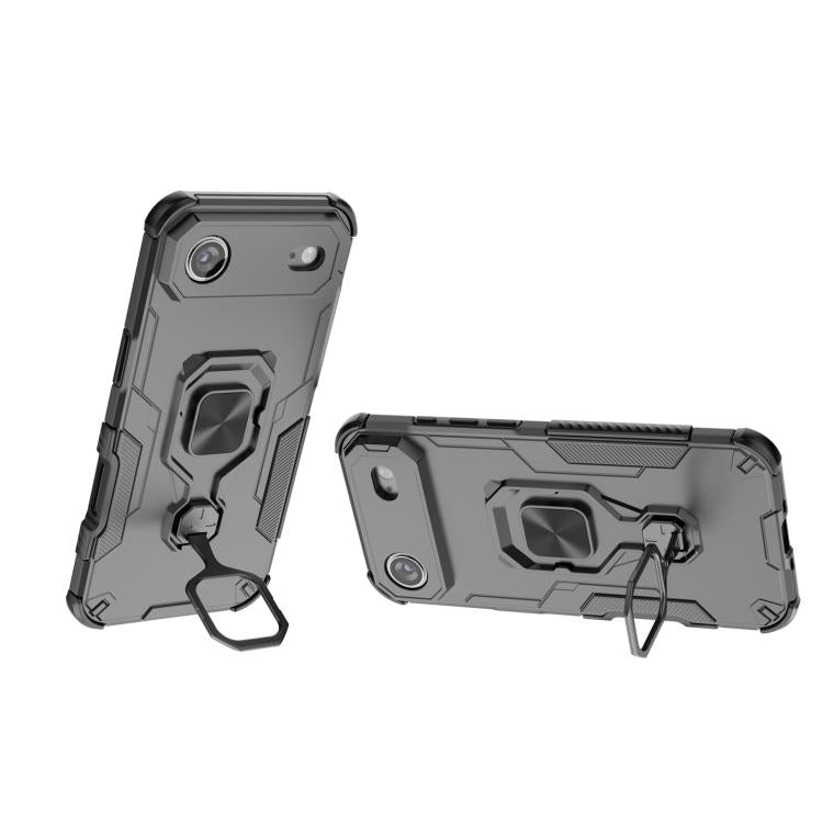 For iPhone Air Metal Kickstand TPU Hybrid PC Phone Case(Black) - iPhone Air Cases by buy2fix | Online Shopping UK | buy2fix