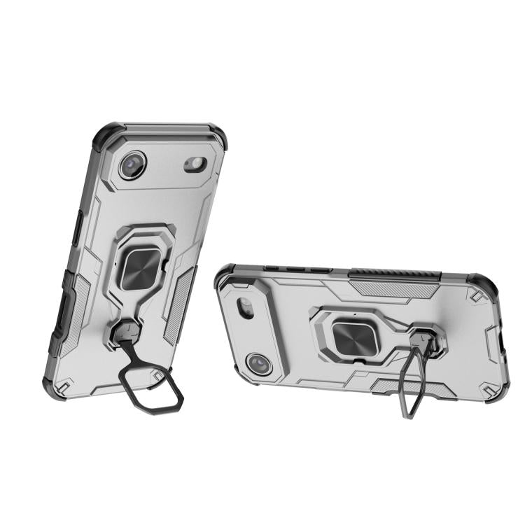 For iPhone Air Metal Kickstand TPU Hybrid PC Phone Case(Grey) - iPhone Air Cases by buy2fix | Online Shopping UK | buy2fix
