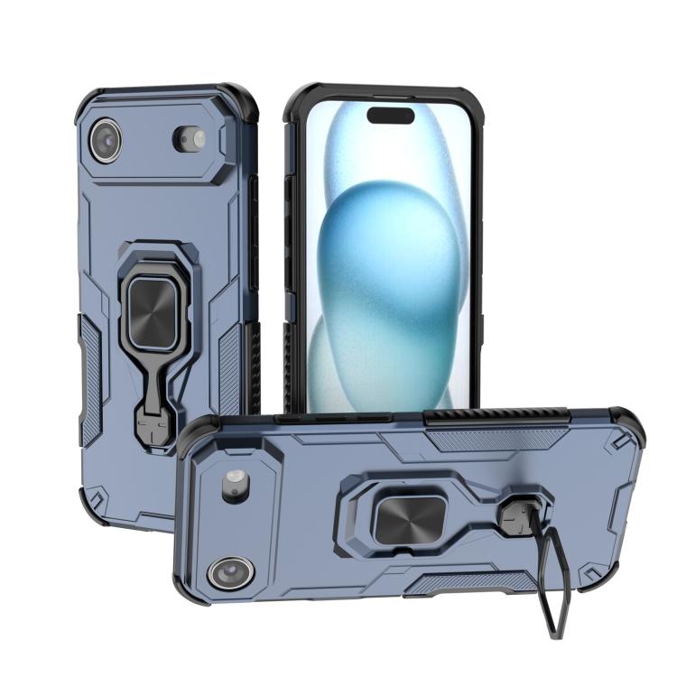 For iPhone Air Metal Kickstand TPU Hybrid PC Phone Case(Blue) - iPhone Air Cases by buy2fix | Online Shopping UK | buy2fix