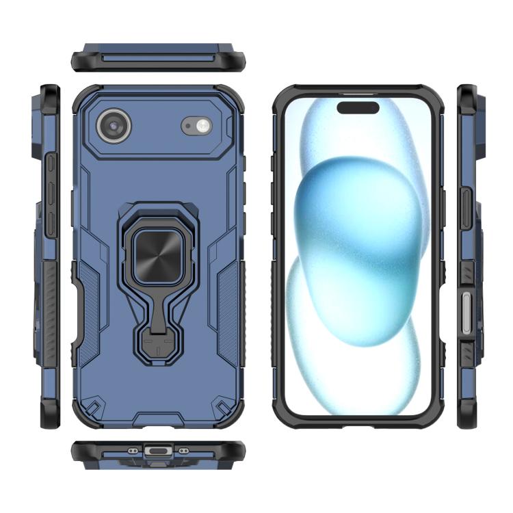 For iPhone Air Metal Kickstand TPU Hybrid PC Phone Case(Blue) - iPhone Air Cases by buy2fix | Online Shopping UK | buy2fix