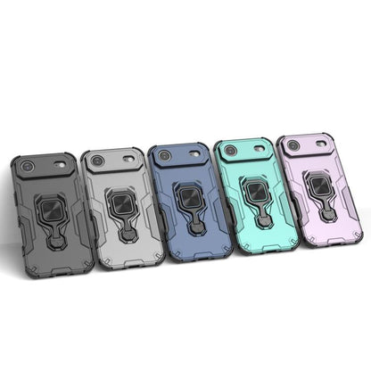 For iPhone Air Metal Kickstand TPU Hybrid PC Phone Case(Blue) - iPhone Air Cases by buy2fix | Online Shopping UK | buy2fix