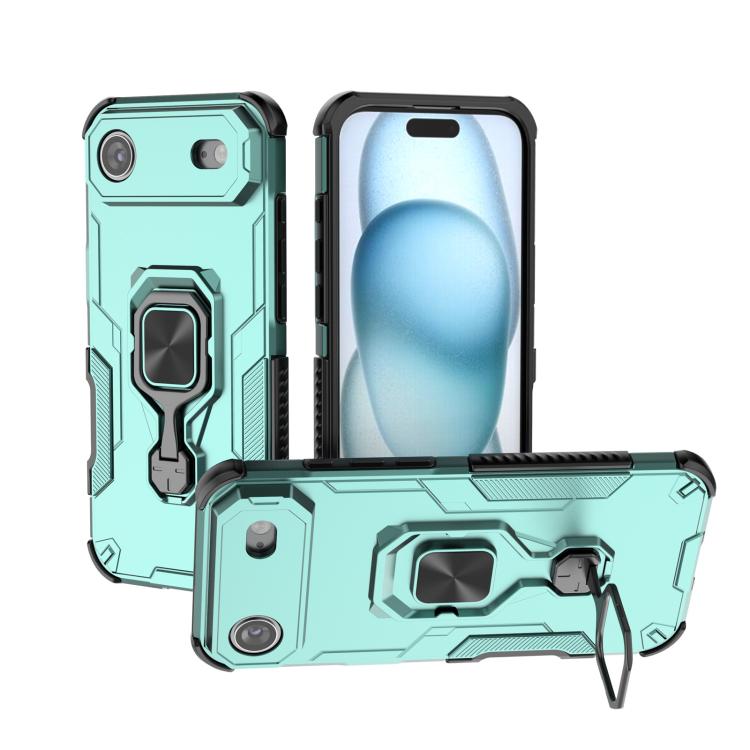 For iPhone Air Metal Kickstand TPU Hybrid PC Phone Case(Green) - iPhone Air Cases by buy2fix | Online Shopping UK | buy2fix