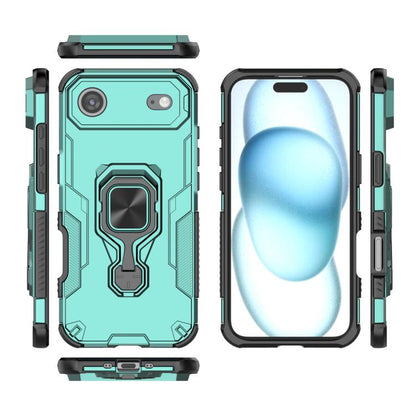 For iPhone Air Metal Kickstand TPU Hybrid PC Phone Case(Green) - iPhone Air Cases by buy2fix | Online Shopping UK | buy2fix