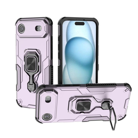 For iPhone Air Metal Kickstand TPU Hybrid PC Phone Case(Purple) - iPhone Air Cases by buy2fix | Online Shopping UK | buy2fix