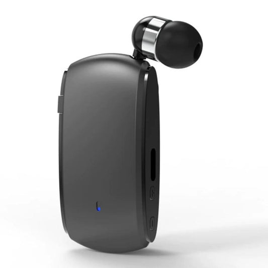 K68 Card Business Collar Clip Type Single Ear Bluetooth Earphones(Blue) - TWS Earphone by buy2fix | Online Shopping UK | buy2fix