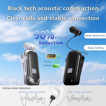 K88 Business Lavalier Single Ear Bluetooth Earphones(Black) - TWS Earphone by buy2fix | Online Shopping UK | buy2fix