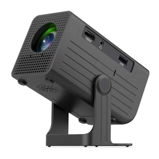 N6 1280x720P 70ANSI Android 11.0 Smart Mini Projector, Plug:UK Plug(Black)