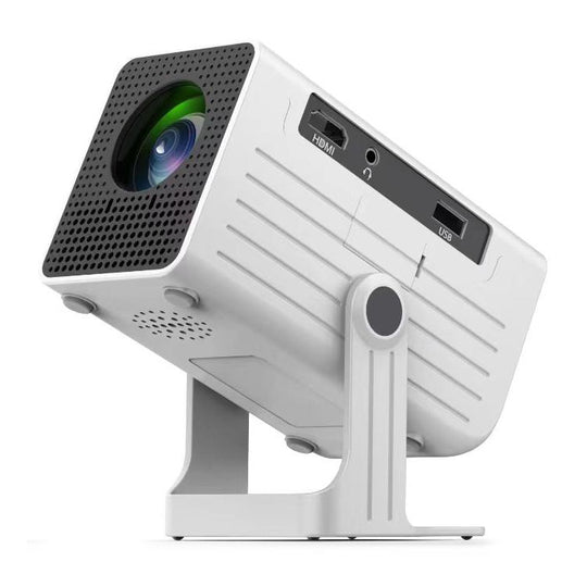 N6 1280x720P 70ANSI Android 11.0 Smart Mini Projector, Plug:UK Plug(White)