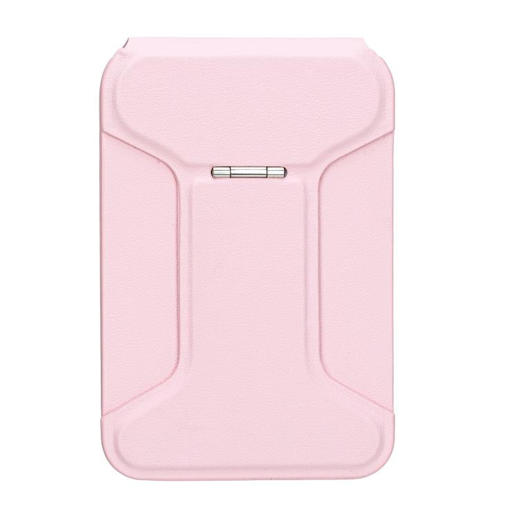 I-Shaped Phone Holder Leather Card Bag(Pink) - Adhesive Card Holders by buy2fix | Online Shopping UK | buy2fix