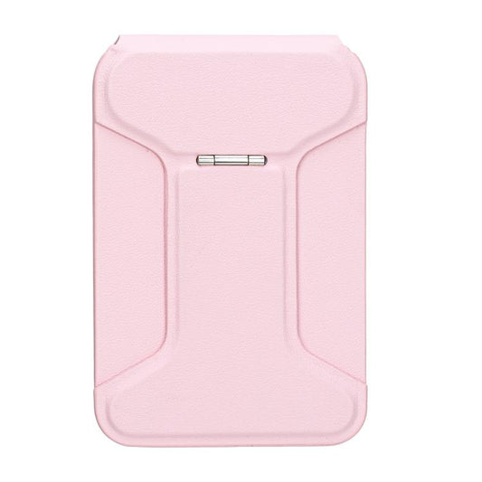 I-Shaped Phone Holder Leather Card Bag(Pink) - Adhesive Card Holders by buy2fix | Online Shopping UK | buy2fix