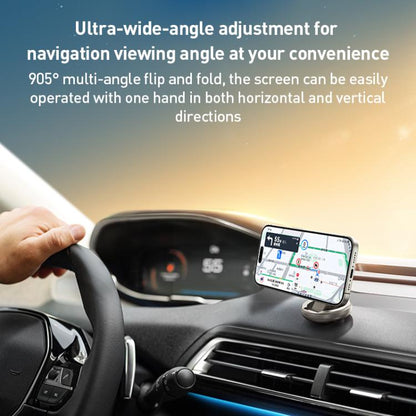 MOMAX CM30 Pac Mount Universal Transparent Magnetic Rotating Car Holder(Titanium Gold) - Universal Car Holders by MOMAX | Online Shopping UK | buy2fix